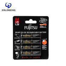 XLD Wholesale Fujitsu Ready-to-use AA Rechargeable battery made in Japan NiMH 1.2V AAA Batteries